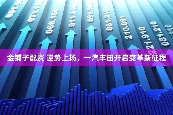 金铺子配资 逆势上扬，一汽丰田开启变革新征程