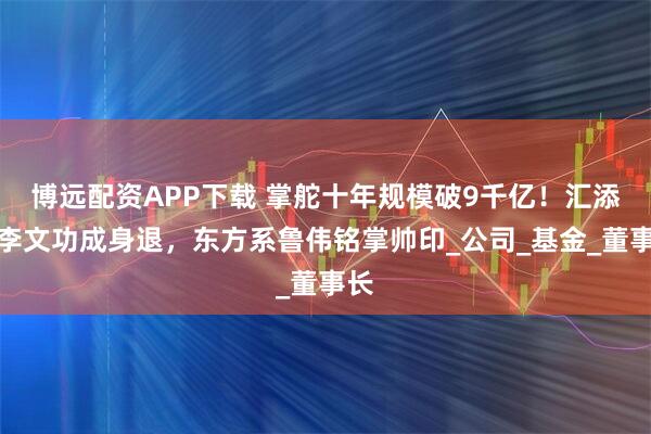博远配资APP下载 掌舵十年规模破9千亿！汇添富李文功成身退，东方系鲁伟铭掌帅印_公司_基金_董事长
