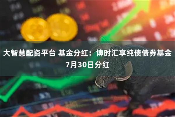 大智慧配资平台 基金分红：博时汇享纯债债券基金7月30日分红